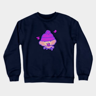 Winter Hat Monkey! Crewneck Sweatshirt